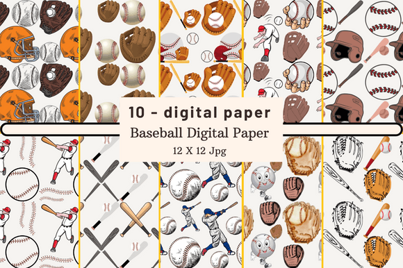 Download Baseball Digital Paper - Digital paper Collection