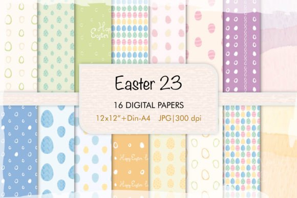 Download Easter 23 Digital Papers - Digital paper Collection