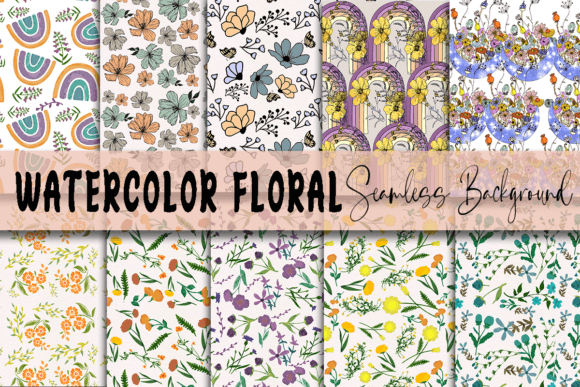 Download Seamless Boho Flower Pattern - Flower Collection