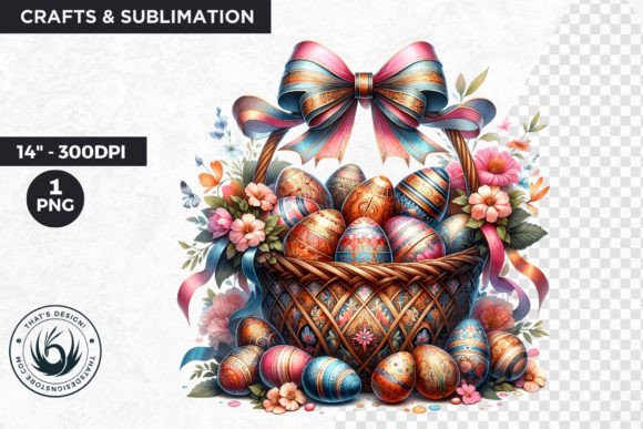 Download Easter Basket Eggs Clipart - Clipart Collection