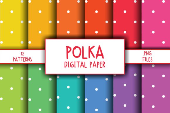 Download Polka Pattern Digital Paper - Digital paper Collection