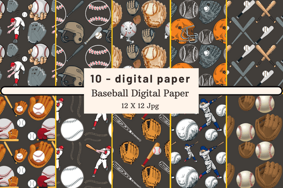 Download Baseball Digital Paper - Digital paper Collection