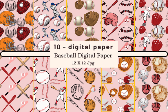 Download Baseball Digital Paper - Digital paper Collection