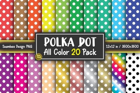 Download Polka Dot Seamless Digital Paper Pack - Digital paper Collection