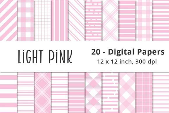 Download Light Pink Stripes Digital Paper Pattern - Digital paper Collection