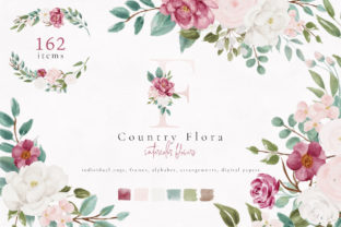 Download Country Flora Watercolor Flowers - Flower Collection