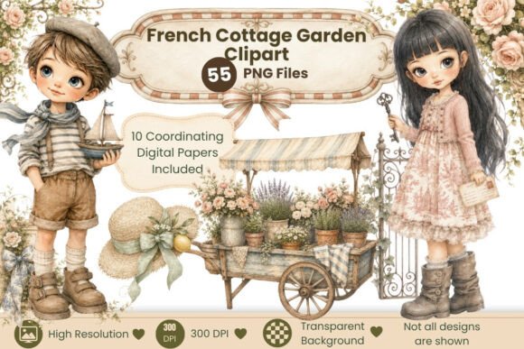 Download French Cottage Garden Clipart - Clipart Collection