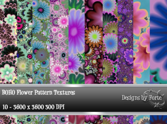 Download Bohemian Flower Pattern Textures - Flower Collection