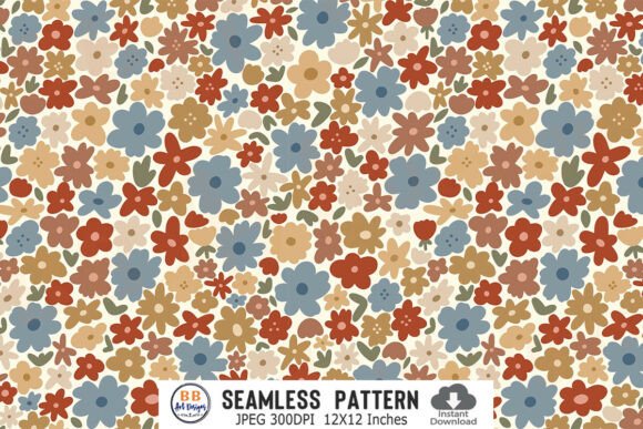 Download Boho Flower Pattern Spring Floral Paper - Flower Collection