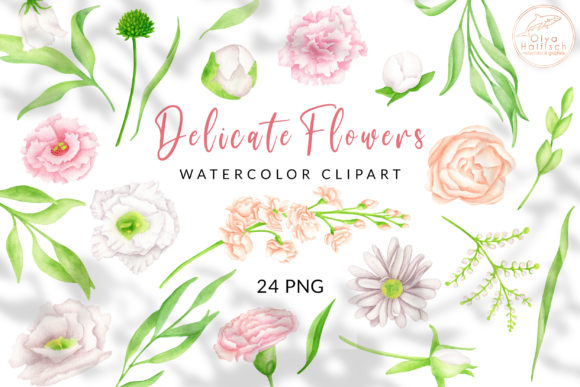 Download Watercolor Floral Clipart. Flowers PNG - Flower Collection