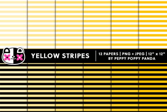 Download Seamless Yellow Stripes Digital Paper - Digital paper Collection