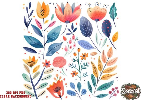 Download Cute Autumn Flowers Clipart - Flower Collection
