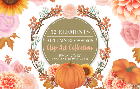 Download Autumn Flower Clip Art - Flower Collection