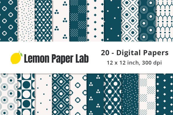 Download Blue Polka Dot Digital Paper Patterns - Digital paper Collection