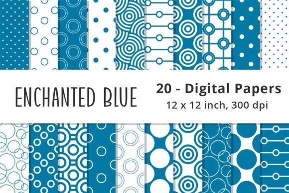 Download Blue Polka Dot Digital Paper - Digital paper Collection
