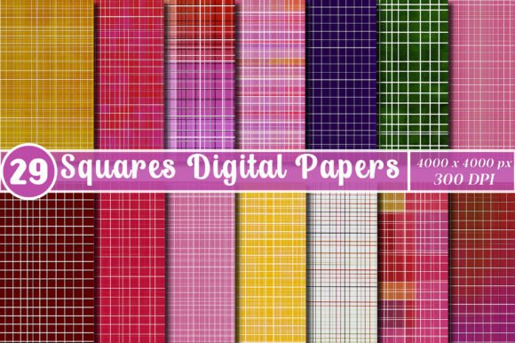 Download Squares Digital Papers - Digital paper Collection
