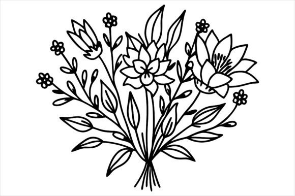 Download Minimal Flowers and Leaves Art - Flower Collection