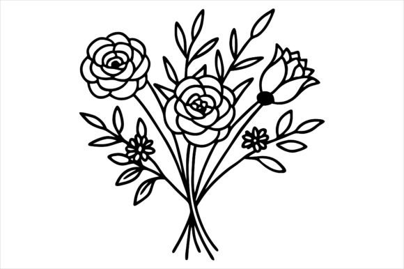 Download Minimal Flowers and Leaves Art - Flower Collection