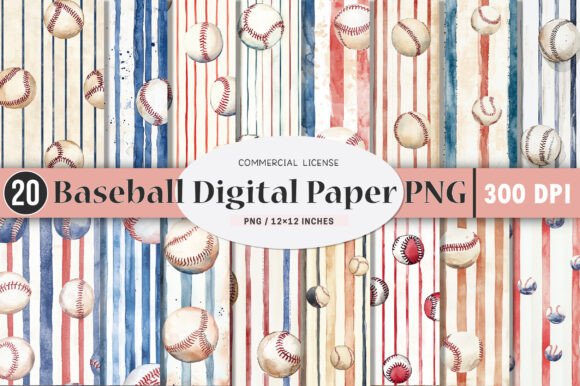 Download Baseball Digital Paper - Digital paper Collection