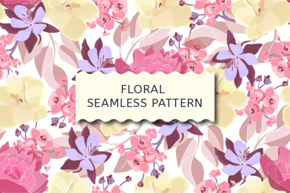 Download Floral Pattern. Pink, Yellow Flowers. - Flower Collection