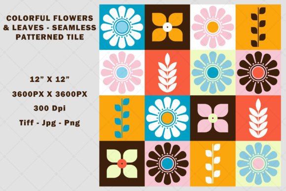Download Colorful Flowers Seamless Pattern - Flower Collection