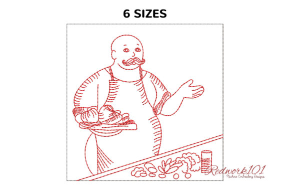 Download Cook with Mustache Carrying Tray of Vegetables - Vegetable Collection