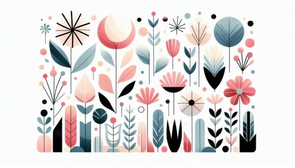 Download Geometric Flower Garden - Flower Collection