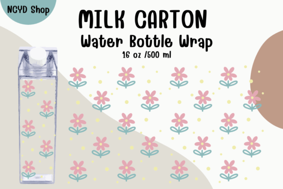 Download Minimal Flowers Milk Carton Water Bottle - Flower Collection