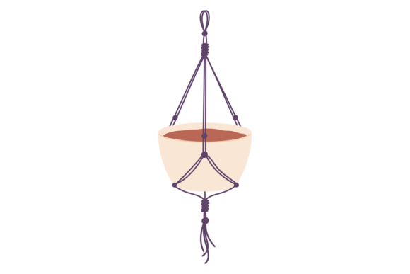 Download Flowerpot Hanging on Rope. Home Botany H - Flower Collection