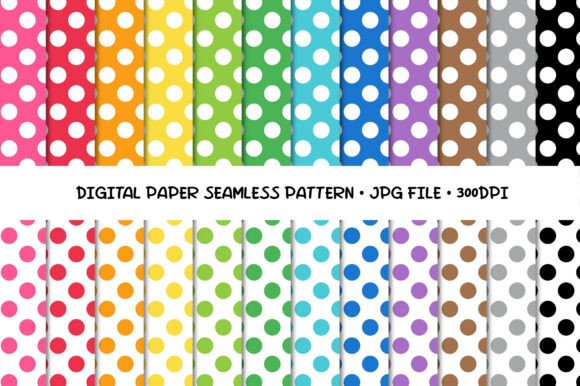 Download Seamless Polka Dot Digital Paper - Digital paper Collection