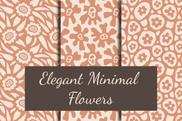 Download Elegant Minimal Flowers Seamless Pattern - Flower Collection