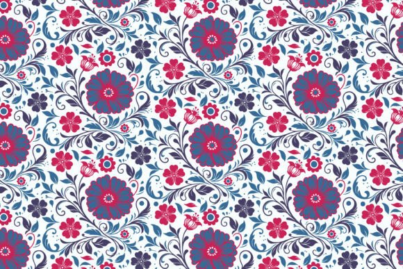 Download Boho Flower Pattern for Textiles - Flower Collection