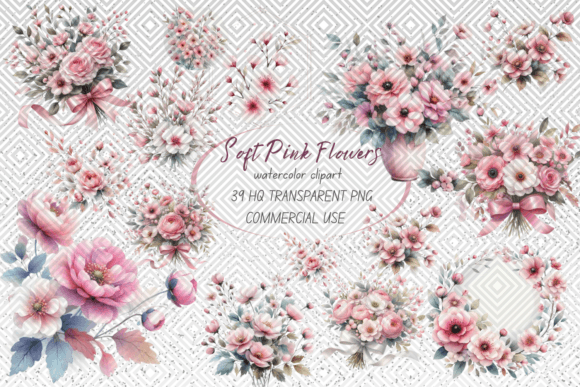 Download Soft Pink Flowers Clipart - Flower Collection