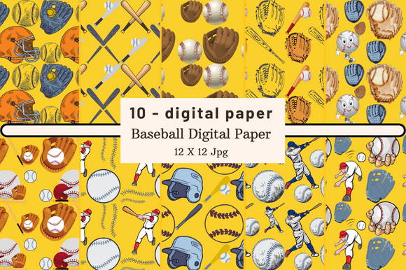 Download Baseball Digital Paper - Digital paper Collection