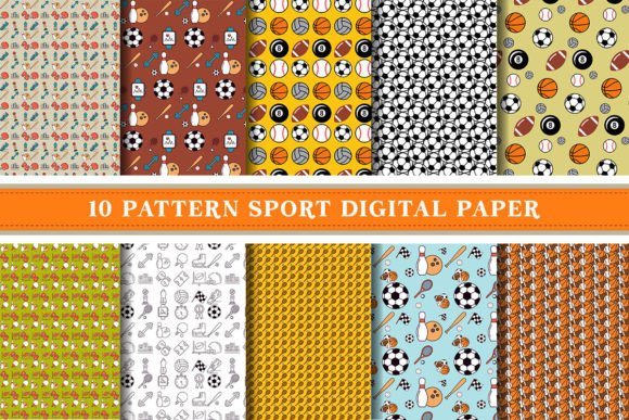 Download Sport Digital Paper Pattern - Digital paper Collection