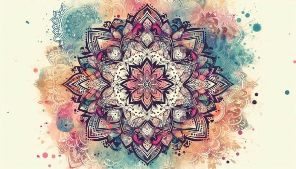 Download Bohemian Mandala Flowers - Flower Collection